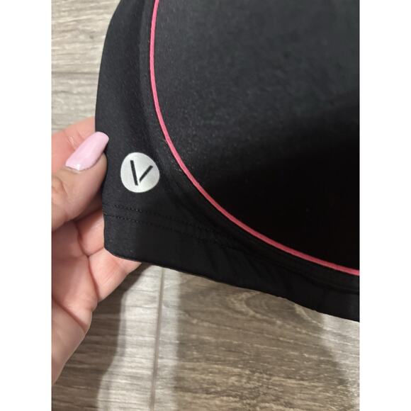 LIVI Lane Bryant Sports Bra 40DD Black Crisscross Front Medium Impact No-Wire - Picture 7 of 8